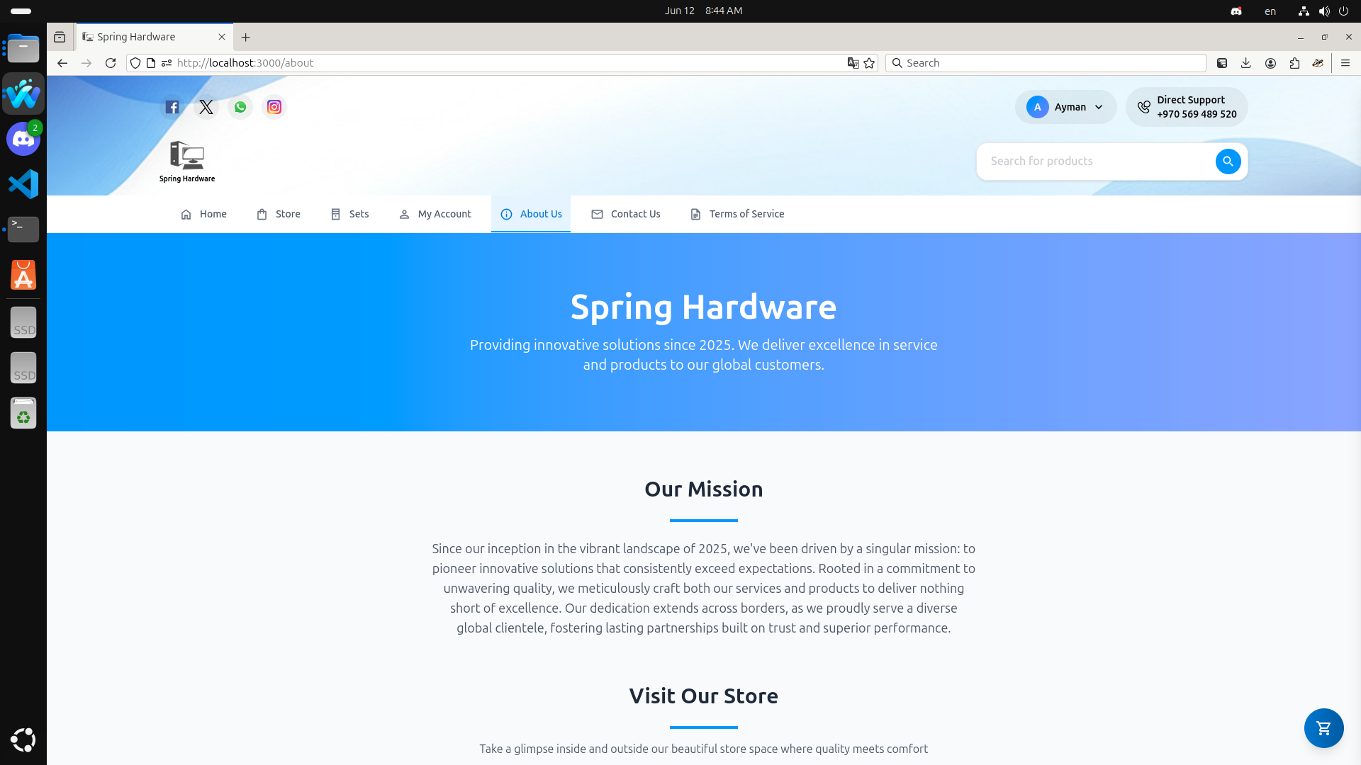 About Us Page
