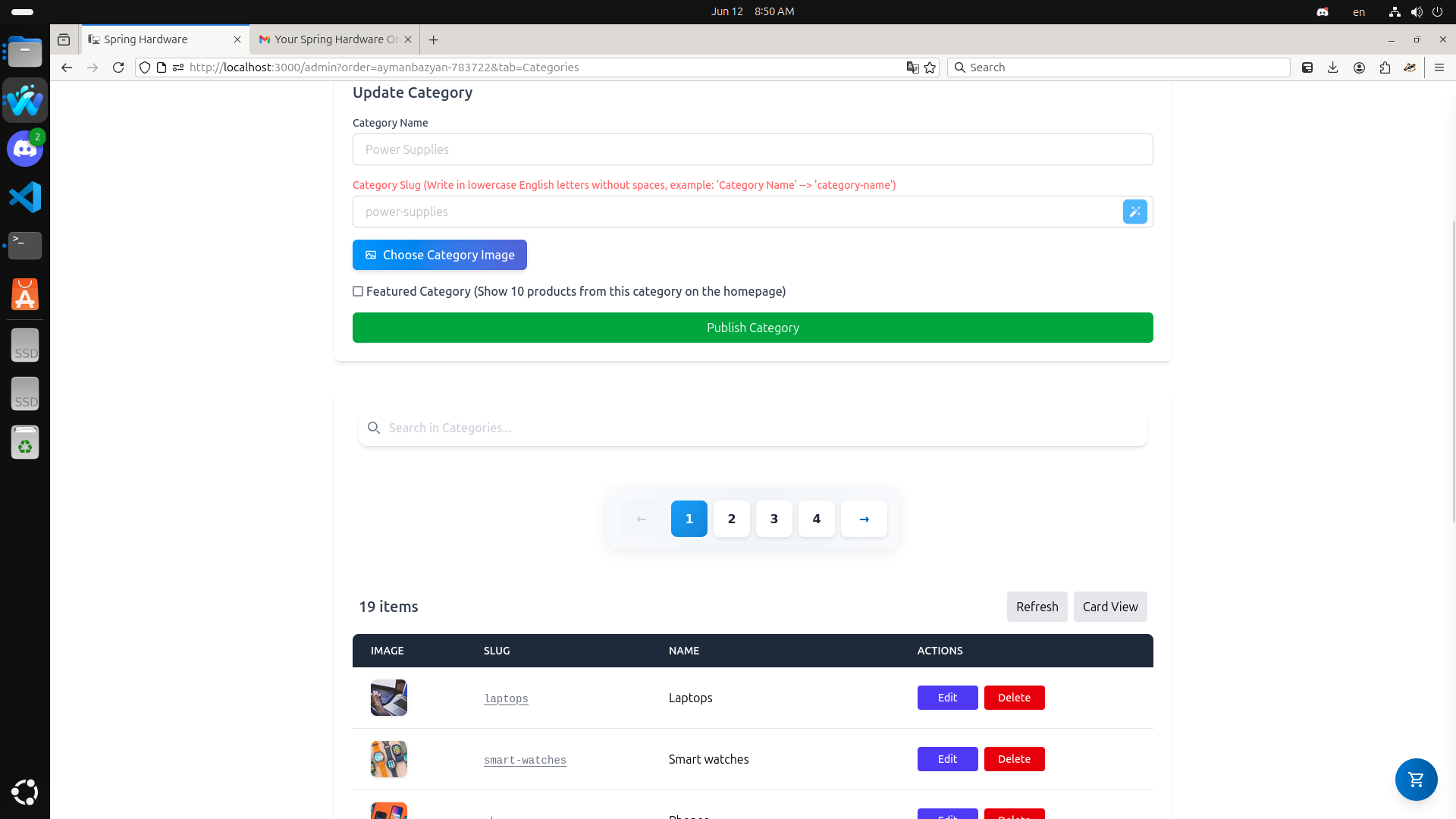Admin: Category Management