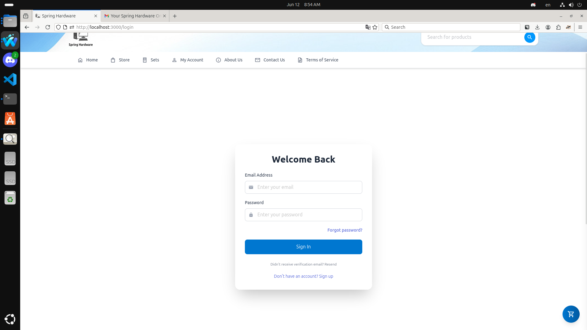 Login Page