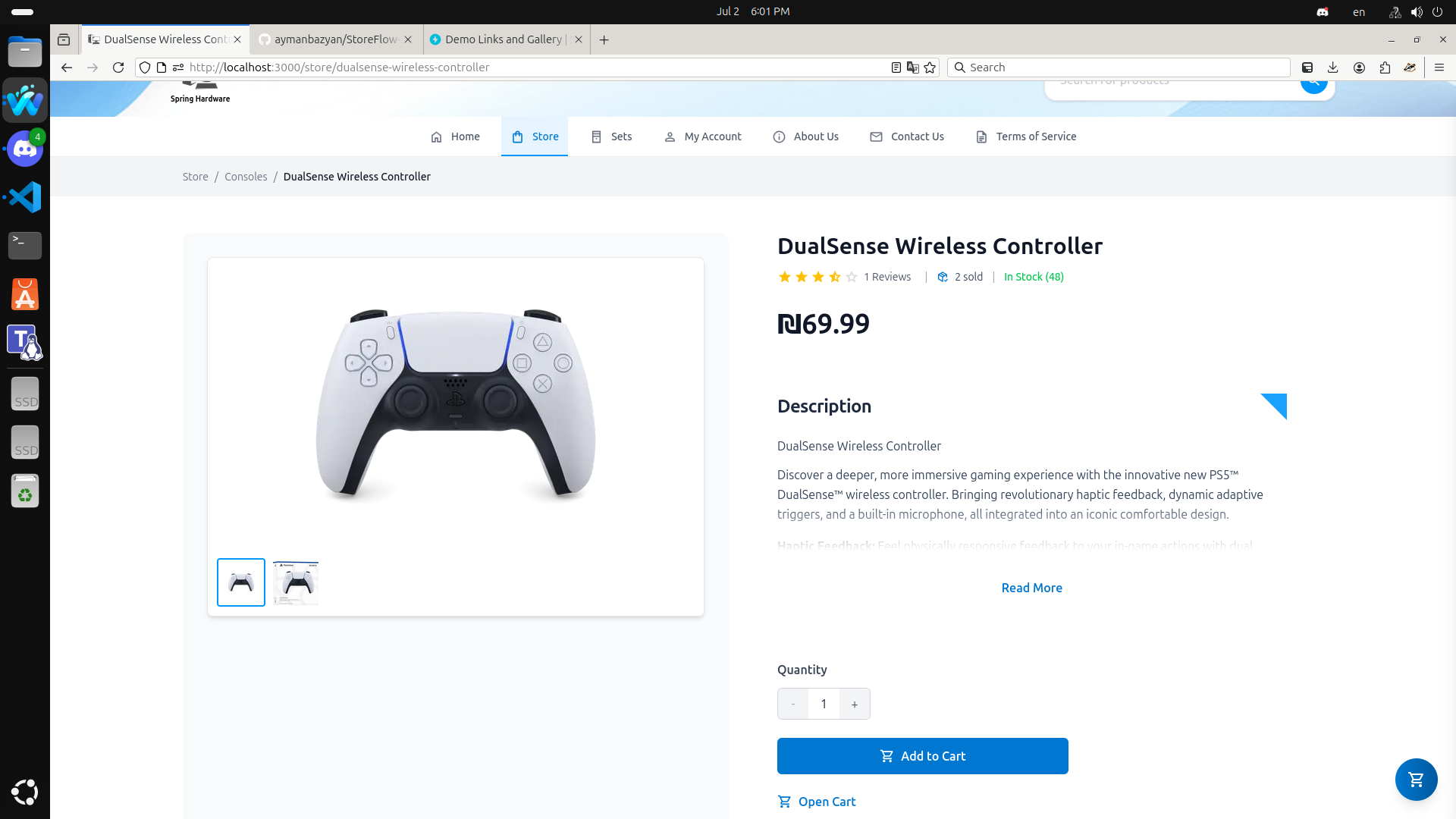 Product Detail Page